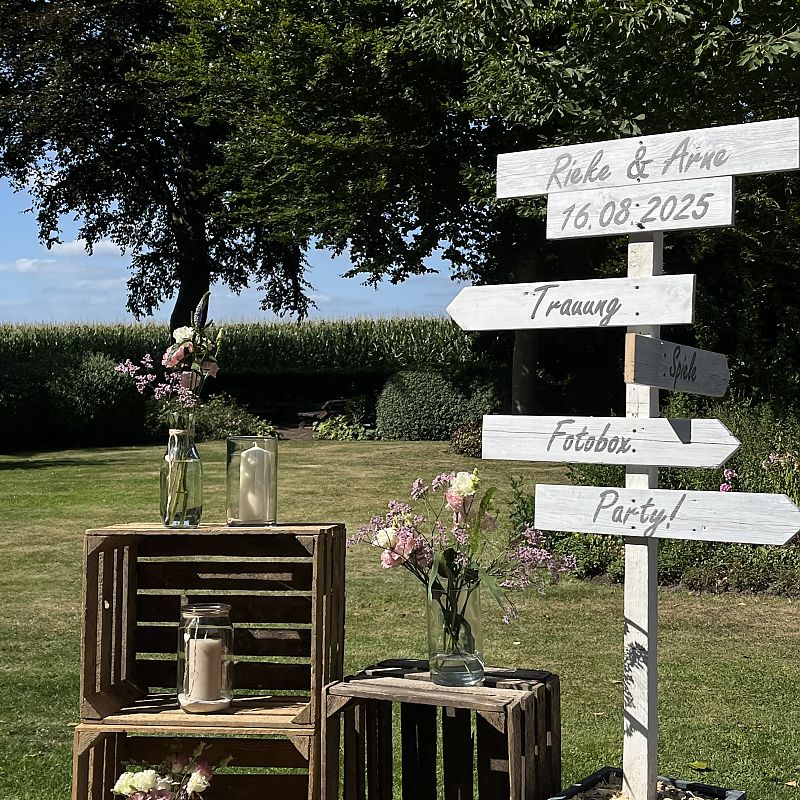 Wegweiser Hochzeit 